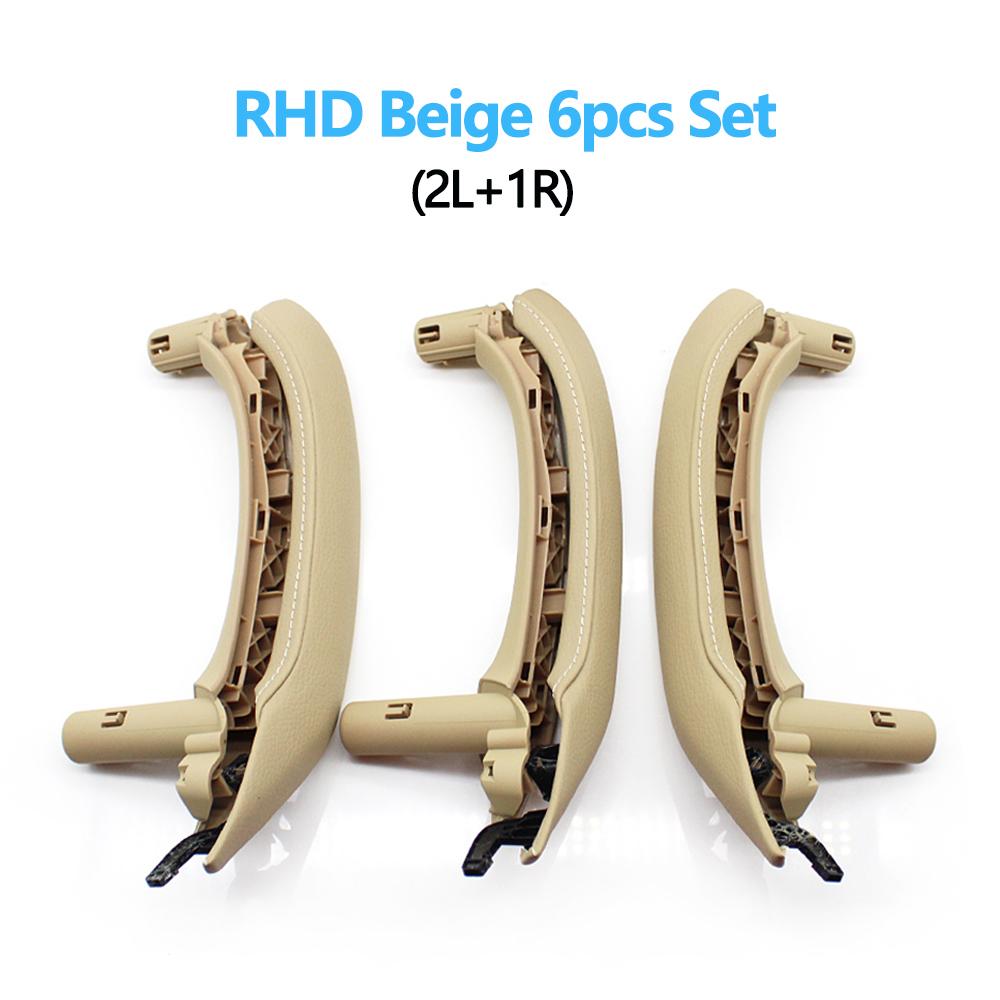LHD RHD Interior Passenger Door Pull Handle Leather Cover With Inside Handle Assembly For BMW X3 X4 F25 F26