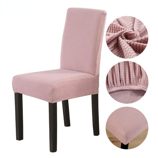 

1/2/4/6 шт. жаккардовые чехлы на обеденные стулья, эластичные мягкие чехлы на стулья, чехлы на сиденья стула, моющиеся, съемные для столовой 1-Pcs розовый