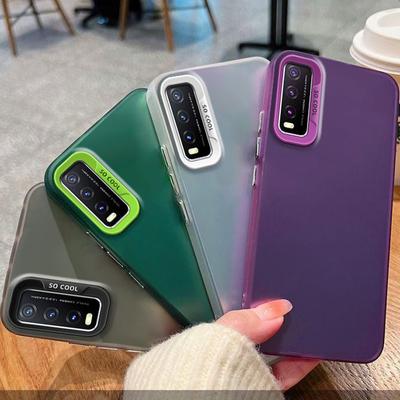 Pro Vivo Y20 Pouzdro vivo Y20i Pouzdro na telefon vivo Y20s Cover vivo Y12s Y20G Y20A Pouzdra V2029 Luxusní metalický kryt Aurora Skin Matte Cover