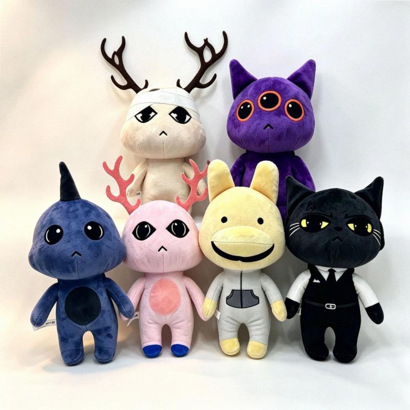 25cm Anime Animal Hospital Plush Horror Game Animal Hospital Anomaly Cat Dog Penguin Bunny Plush Doll Toy Fans Collectible Gift