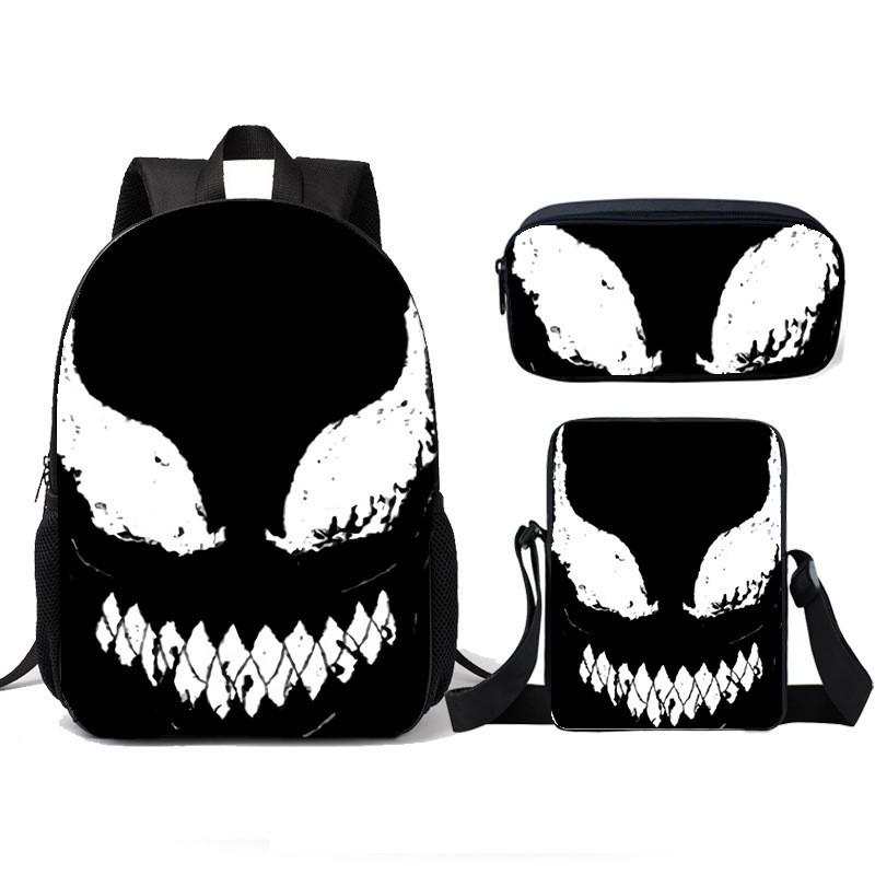 Venom Kids School Backpack Lunch Bag Pencil Case Threepiece Set For Children