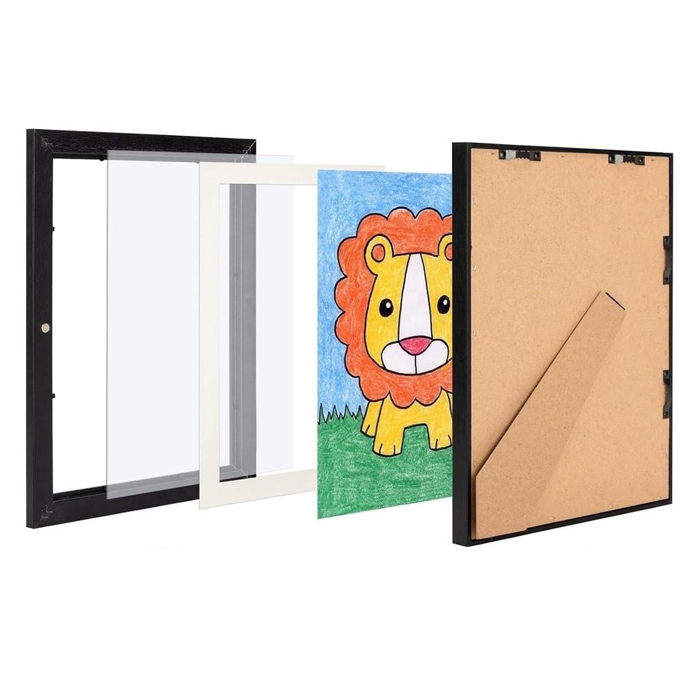 Magnetic Design Art Display Frame Front Opening And Changeable Magnetic Photo Frame  Kids Pictures