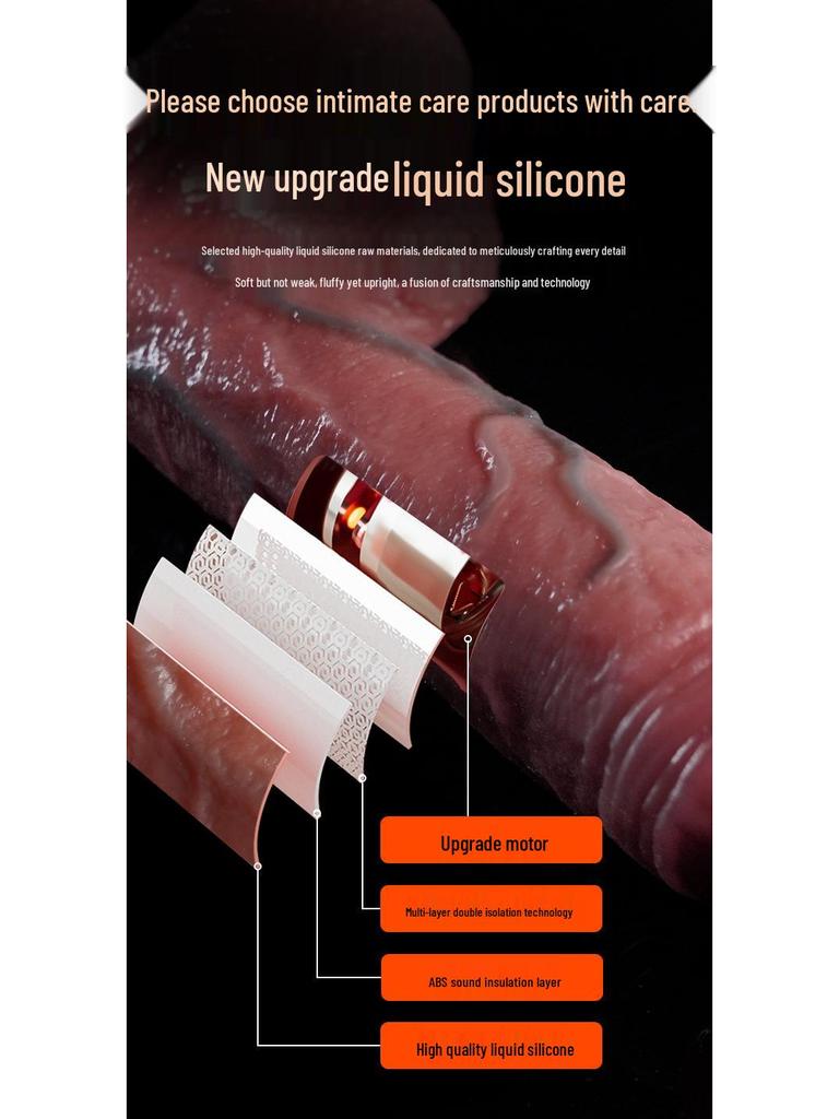 Ji Yu Kui Yin Realistic Silicone Masturbator: Soft Electric Penis Vagina Toy for Women