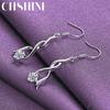 CHSHINE 925 Sterling Silver Charming Zircon Earrings For Women Fashion Jewelry