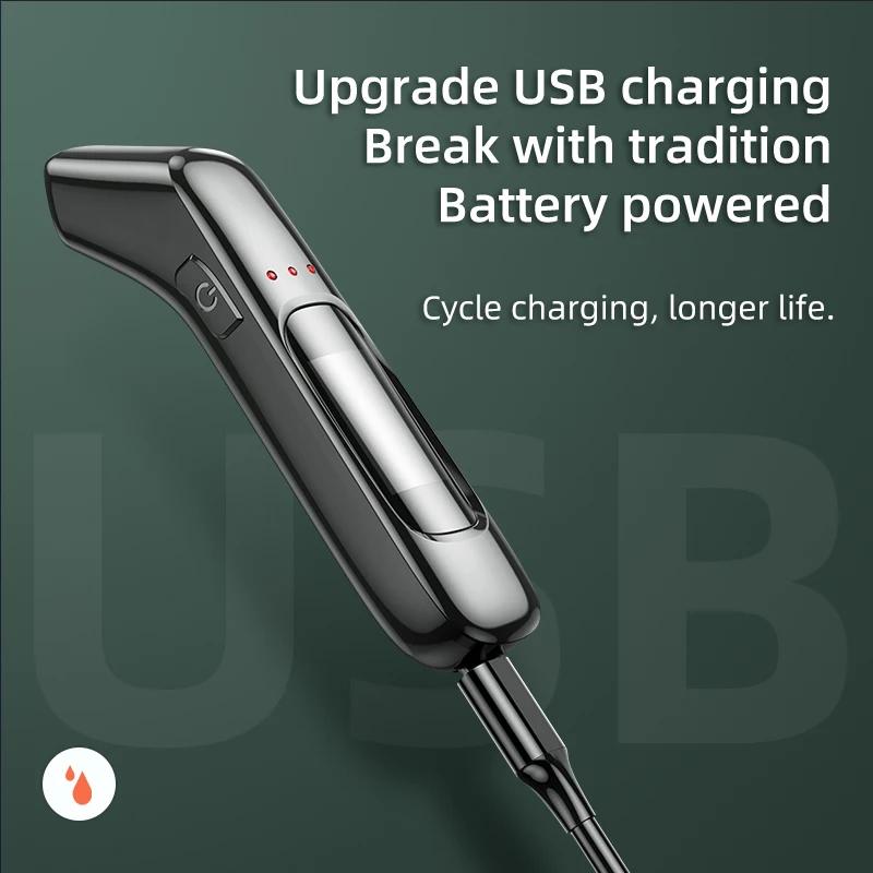 Non-contact Alcohol Tester High Precision Breathalyzer Alcometer USB Rechargeable LCD Display Digital Portable Alcohol Detector