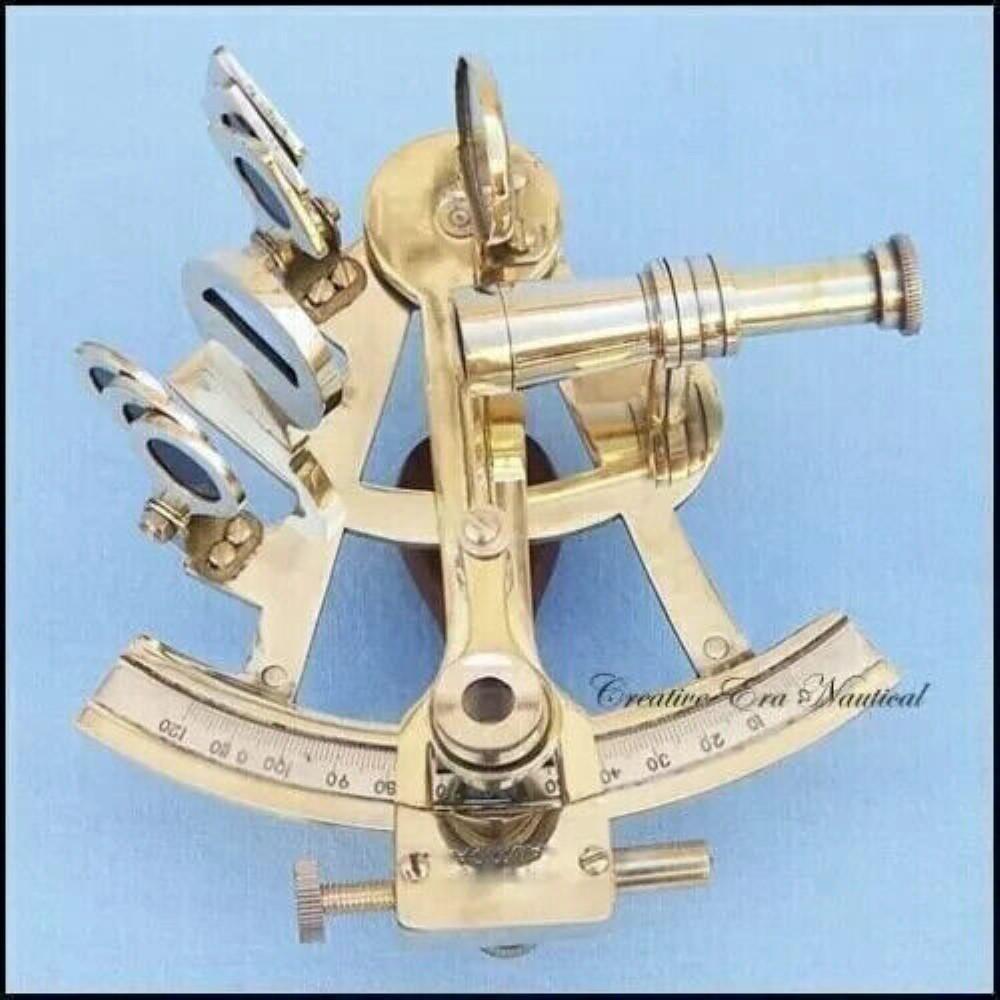 RARE NEW Brass Sextant Nautical Brass Sextant Working Marine Vintage/Box