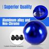 Round Ball Gear Shift Knob, Chrome Finish Aluminum Shifter Knobs with 3 Ada