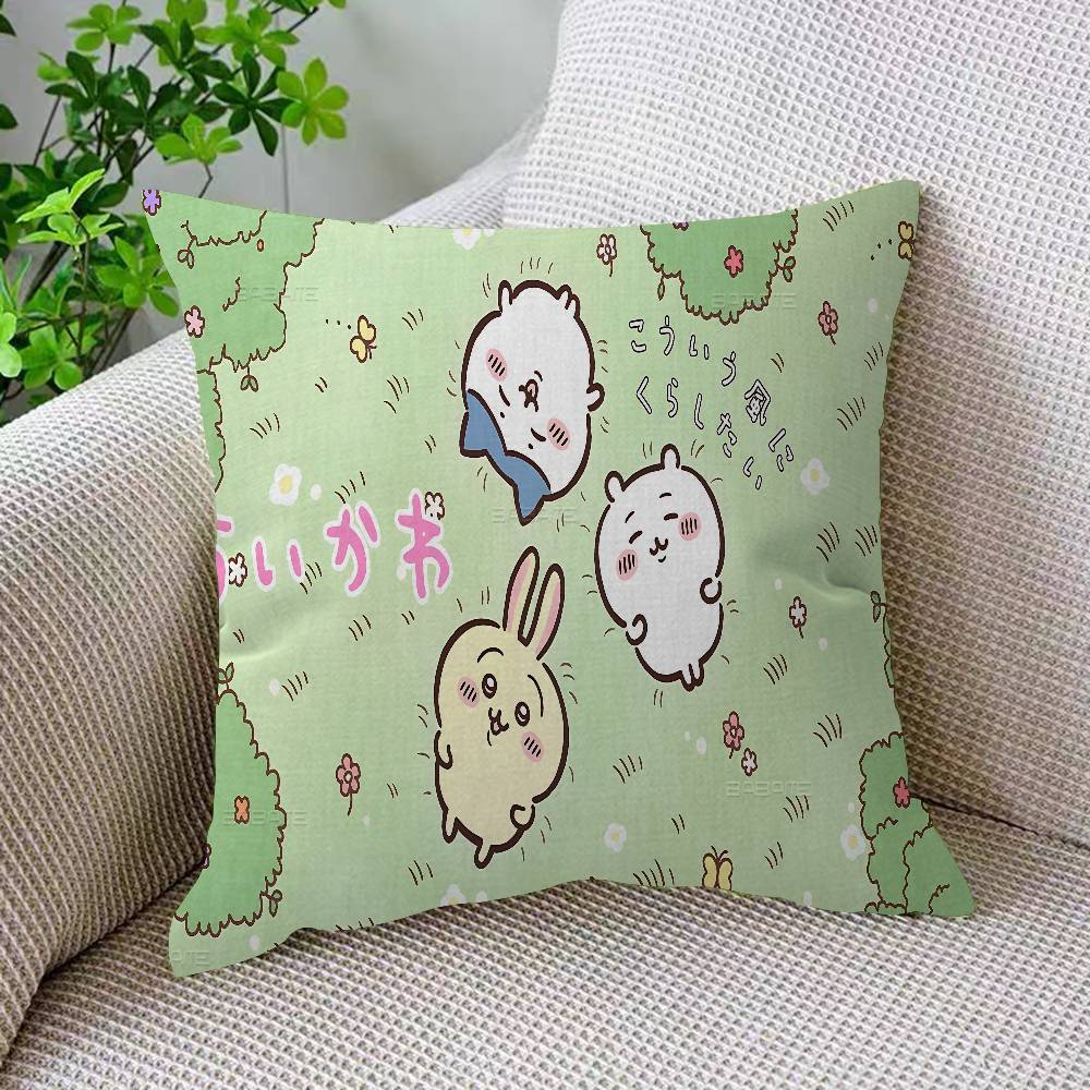 Japan Cute C-Chiikawas Pillow Cover Sofa Cushion Cover Home Room Decoration Children Gift
