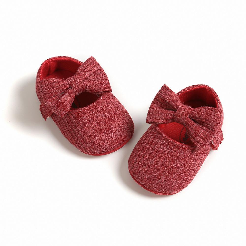Baby Girl Princess Shoes With Flower Decoration For Spring And Fall Play