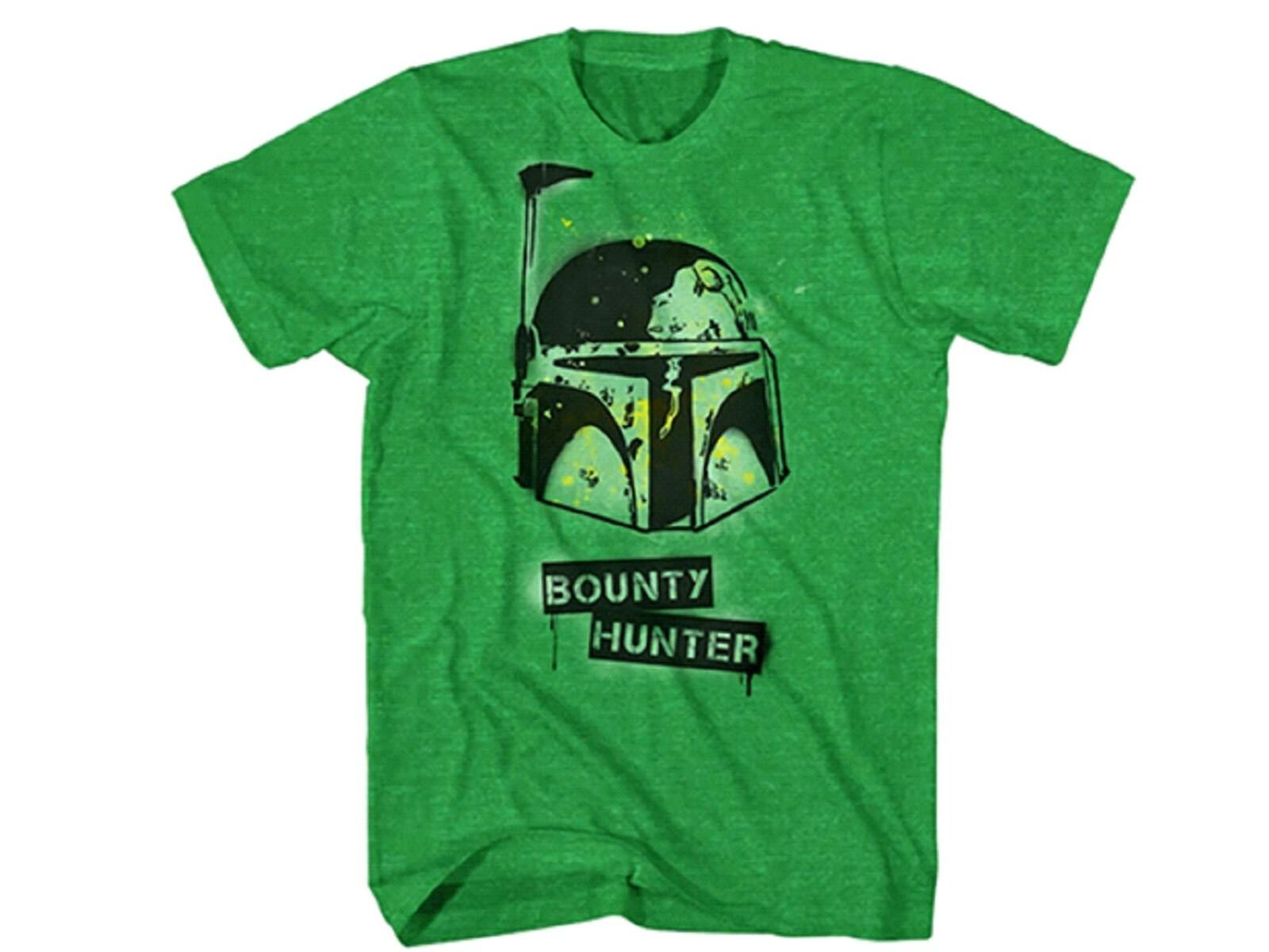 Star Wars Boba Fett Bounty Hunter Stencil Graphic Men s T-Shirt Tee NEW S