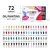Paul Rubens Soft Oil Pastel Set 24/36/60/72 Vibrant Colors Creamy Texture Bullet Heads For Artists, Painting, Drawing, Beginners