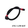AN6 AN8 AN10 Braided Oil Hose Fitting Kit talled Pipe Set 0°+90° Fuel Line Adapter 1M/1.2M Universal Auto Engine Cooling