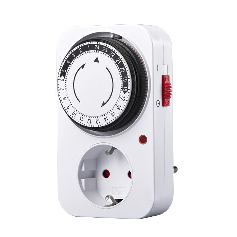 Buy Mechanical Timer Switch Kitchen Timer Outlet 24 Hours Cyclic Timing ...
