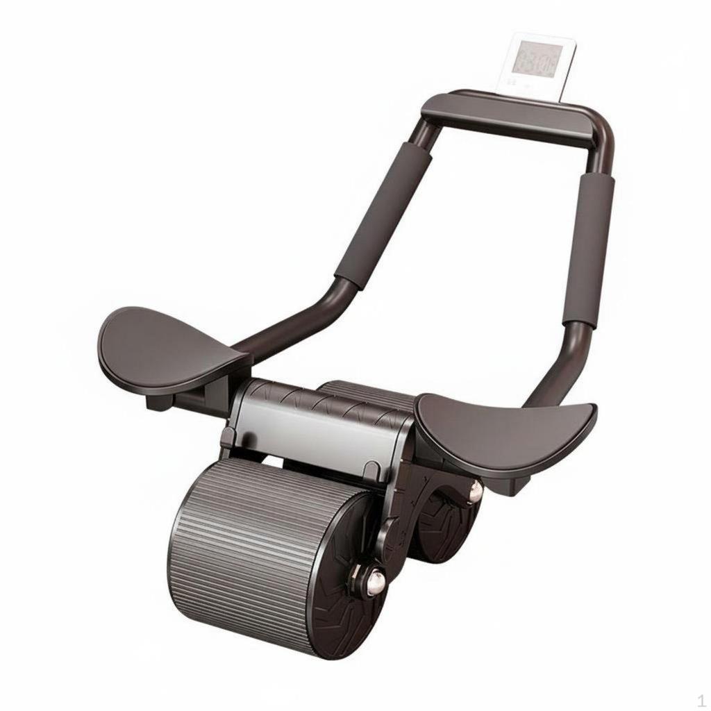 Automatic Return Ab Wheel AntiSlip Wheels Elbow Support Torso Training Ergonomic Design