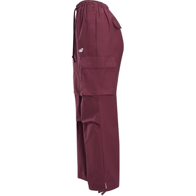 Nike Sportswear Dance Logo Fashion Loose Fit Cargo Pants Women pants Burgundy HQ4749-652