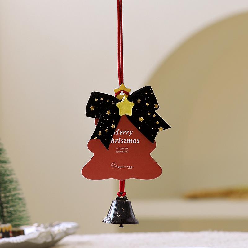 New Christmas Decorations Christmas Tree Creative Pendant Atmosphere Gift Car Pendant Card Bell