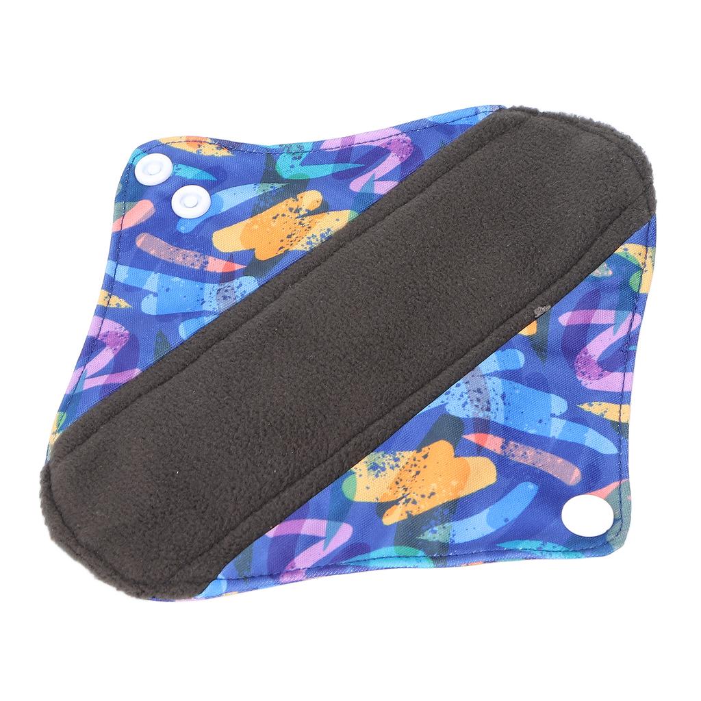 Absorventes higiênicos reutilizáveis laváveis de pano de carvão de bambu à prova de vazamentos absorventes higiênicos para mulheres SG46