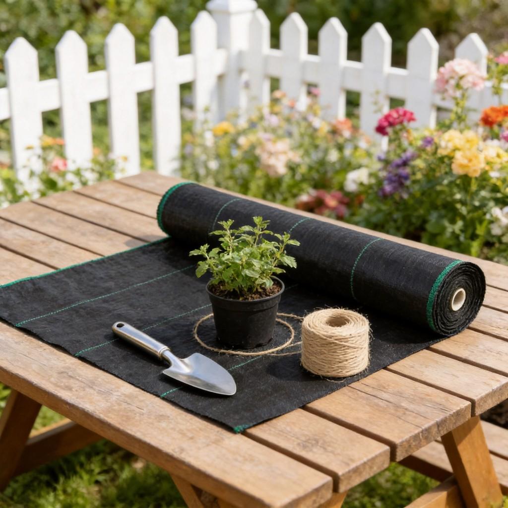 Weed Barrier Fabric With Water Permeable Antiaging Durable For Garden And Orchard Use