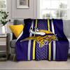 Vikings Team Spirit Portable Blanket/Soft Blanket Bedding Blanket Suitable for Travel Camping Living Rooms Offices Sofas Fan Gifts