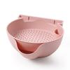 Lazy Snack Bowl Plastic Drainable Multifunction Eat In Bed Snack Storage Box Plate Organizer Fruit Plate Bowl with Phone Holder