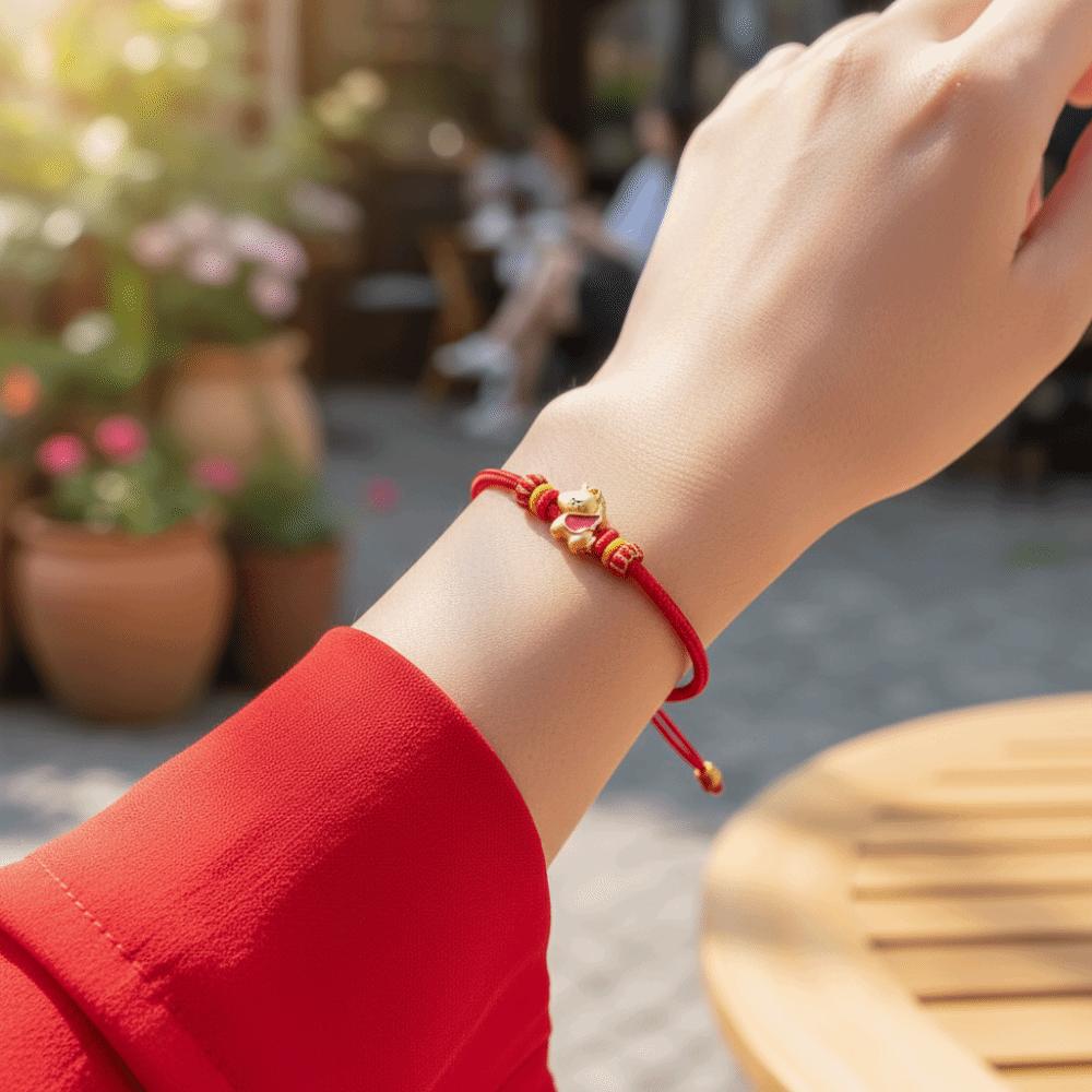 Zodiac Horse Horse Year Bracelet Hand-woven New Year Hand Rope Fortune Bracelet  Spring Festival