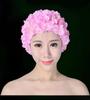 Cuffia da nuoto 3D a forma di fiore fatta a mano, comoda taglia grande, cuffia da bagno retrò per donna