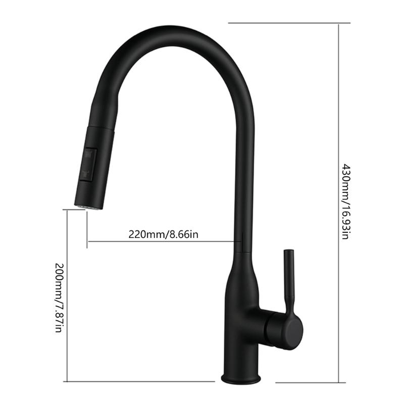 Coppers Alloys Mixer Tap Kitchen Faucets with Pull Downs Sprayers Highly Pressure Sink Tap Replacement Easy Installation
