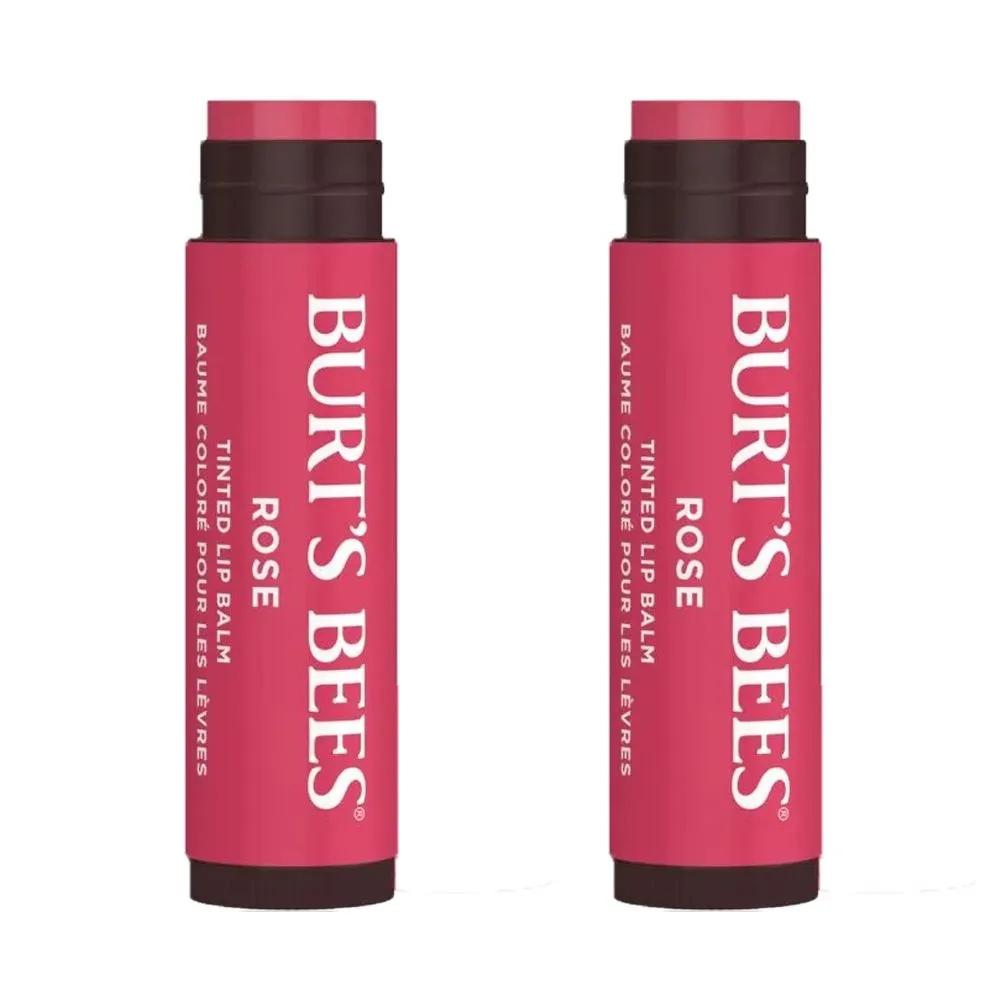 Burt s Bees Tinted Lip Balm Rose x 2