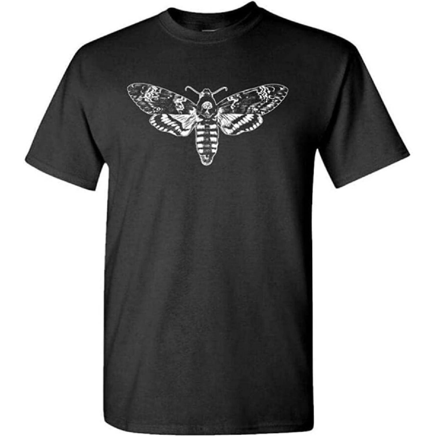 Death s Head Moth Hipster Retro Style Mens Graphic T Shirt XXXXXL разноцветный