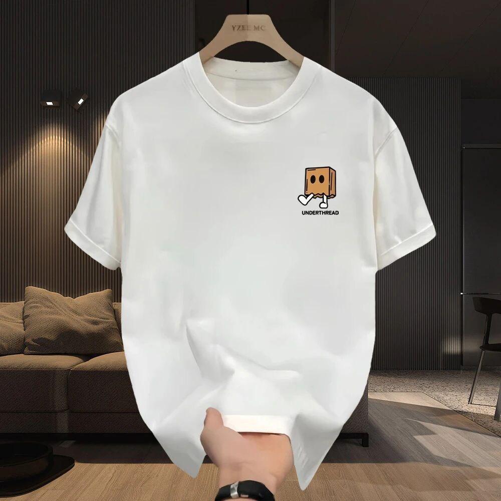 2026 American Style Summer Short Sleeve TShirt for Unisex Cool Trend Printed Loose Crew Neck Casual Tee
