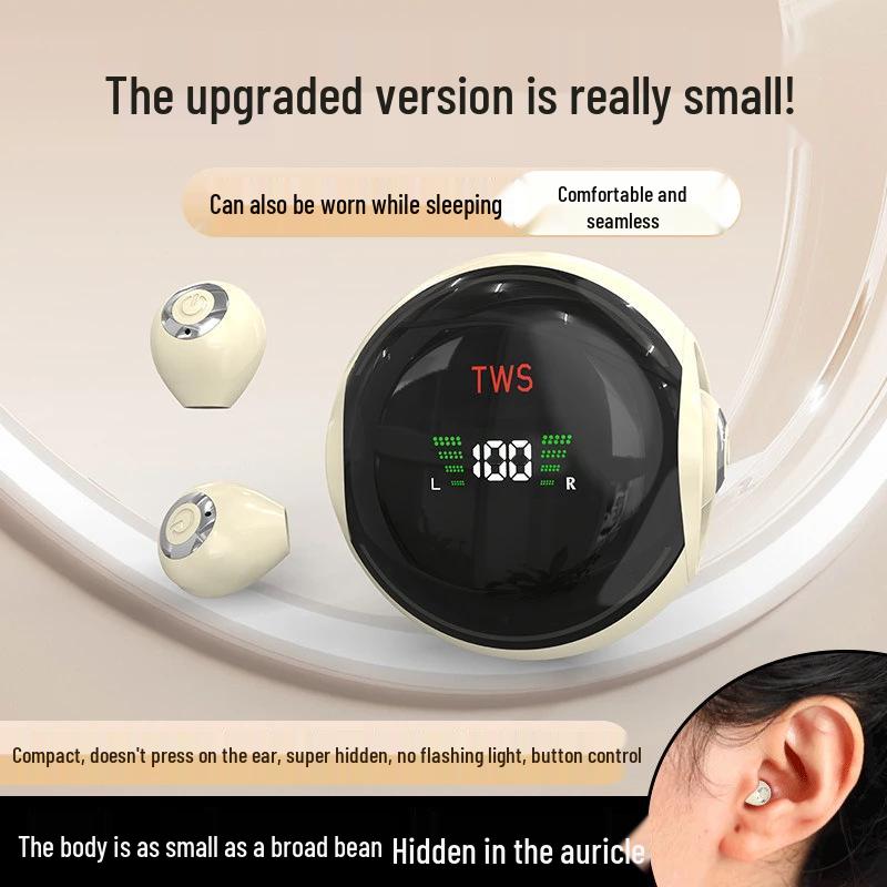 Mini Ultra-Small Noise Cancelling Bluetooth Earphones with Long Battery Life