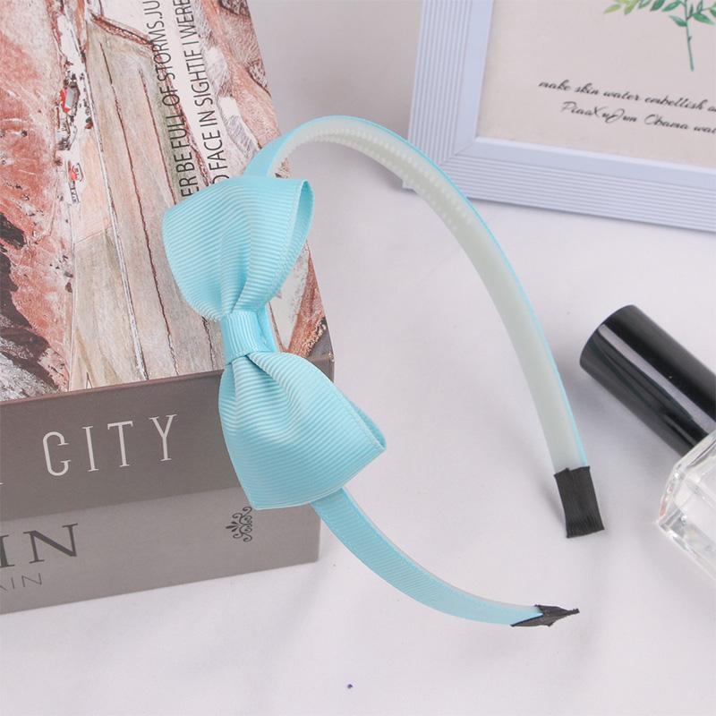 1PCS Cute Solid Color Ribbon Hair bands for Baby Girls Bows summer Headband for girls Kids Fashion Hair Aceessories  FDr10