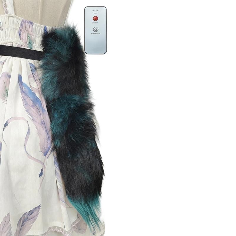 Furry Remote Operated Foxes Tail Accessory Adjustable Moving Costume Tail For Stage Shows And Costume Parties