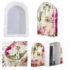 Mirror Epoxy Resin Silicone Molds House Shaped Beautiful Crystal Ornament