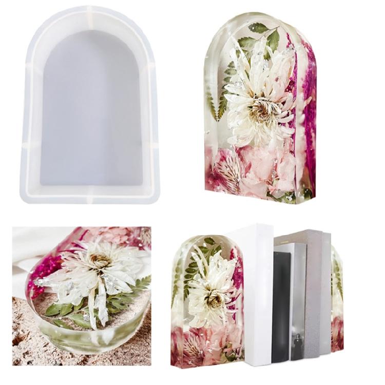 Mirror Epoxy Resin Silicone Molds House Shaped Beautiful Crystal Ornament