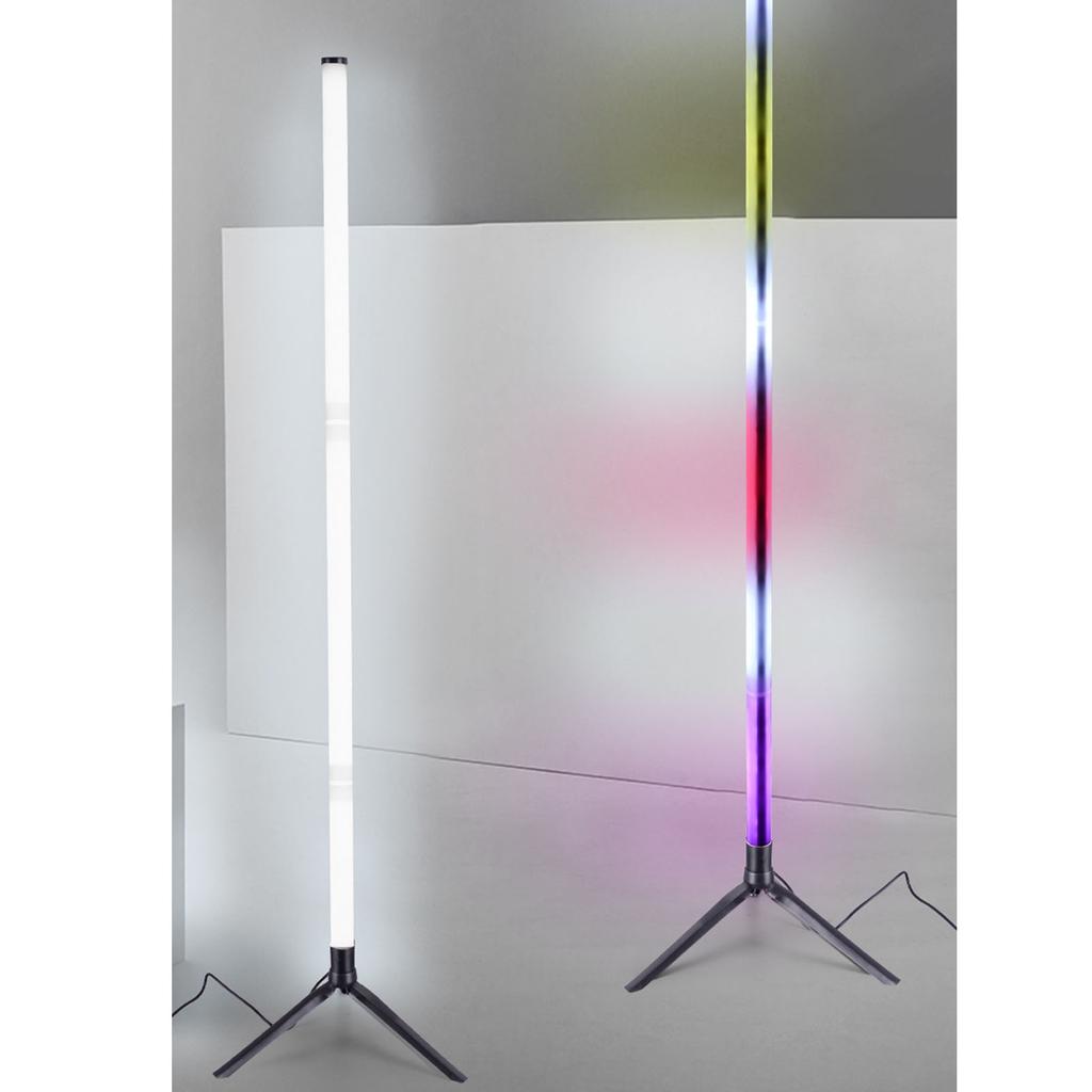 LED Corner Lamp with Music Sync DIY Scene Mode RGB Color Changing Standing Floor Lamp for Bedroom Li