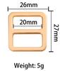 Zinc Alloy Flat Wire D-Ring Buckle for Bags and Luggage Strap Adjustment