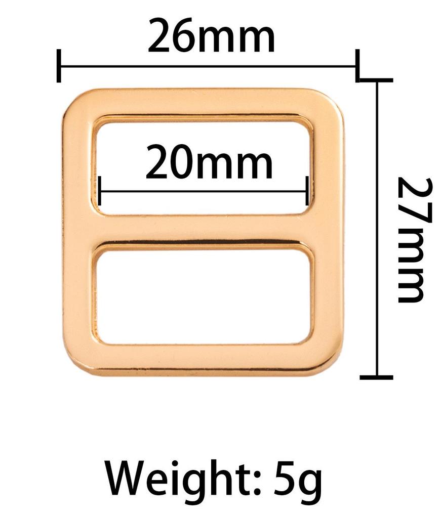 Zinc Alloy Flat Wire D-Ring Buckle for Bags and Luggage Strap Adjustment