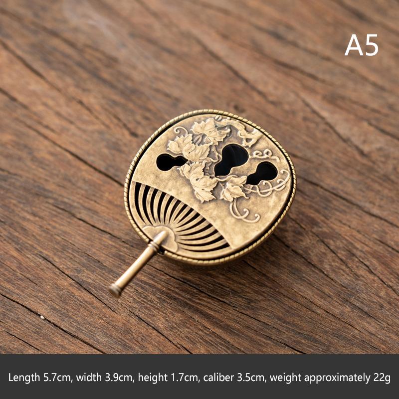 

1PCS Brass Incense Burner,Metal Aromatherapy Holder,Unscented,Ideal For Yoga Meditation,Bedroom Ambiance,Home Decor