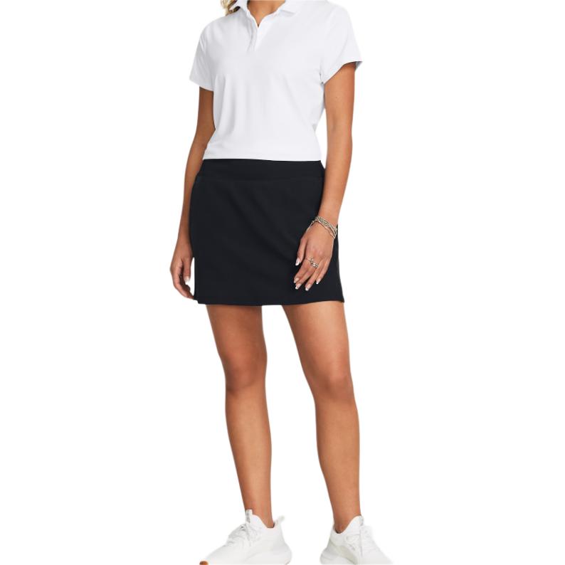 Under Armour UA Drive Solid Mid-Rise Fitted Skort Women Skorts Black 1383162-001