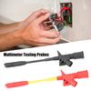 P5005 2pcs Fully Insulated Quick Piercing Test Needle Hook Multimeter Testing Probes 4mm Socket