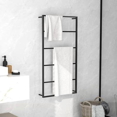 Vidaxl Towel Rack, Black, 60X10X116 Cm, Steel