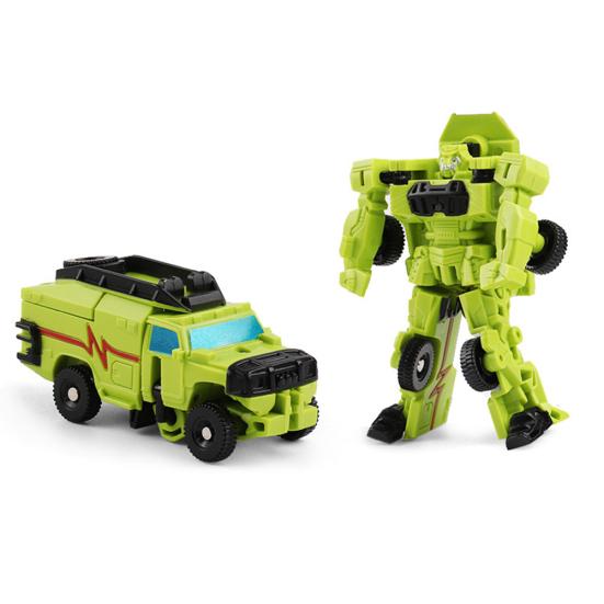 Mini Transformable Fighter Plane Car Model Deforming Robot Kids Toy Collectible