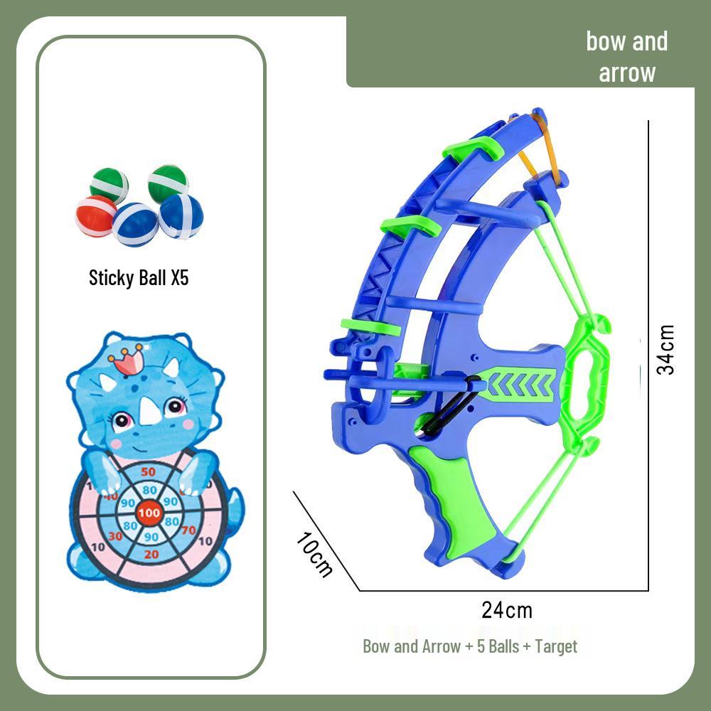 Catapult Sticky Ball & Bow Set: Educational Parent-Child Cartoon Dartboard Toy