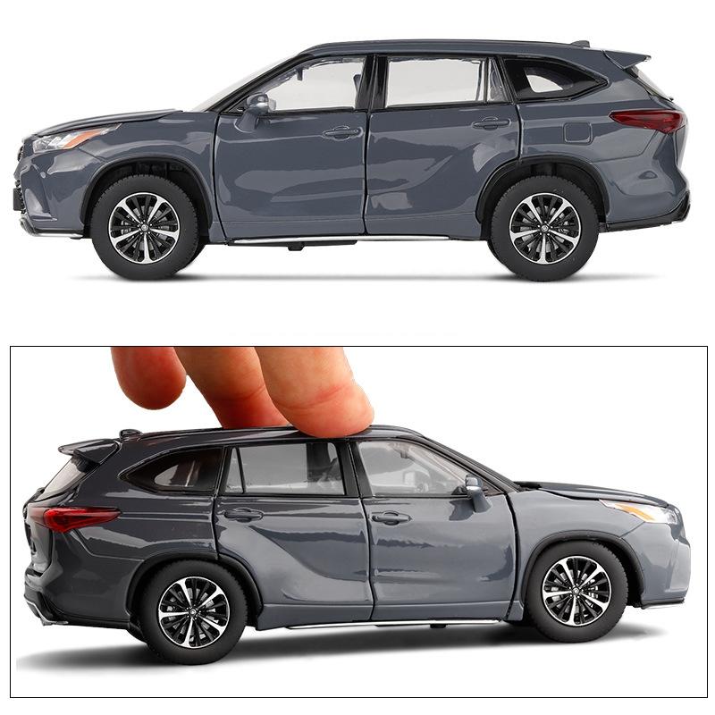 DTEZTU1 1/32 JKM Toyota Highlander XSE AWD HYBRID Diecast Toy Model SUV Sport Car Sound & Light Educational Collection Gift For Kids