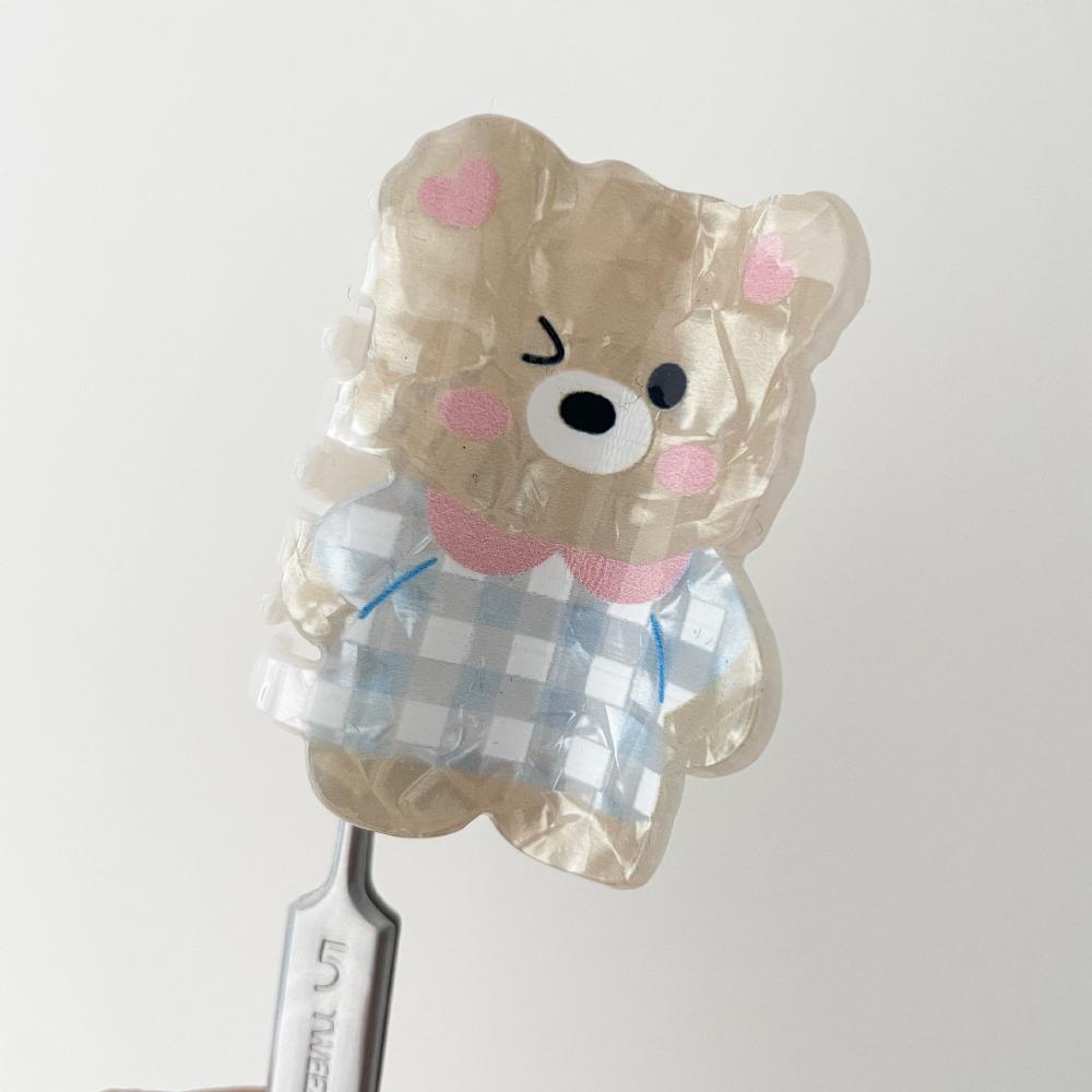 

Rabbit Cute Cat Crab Clip Korean Style Sweet Bear Hair Clip Lovely Small Shark Clip Headdress Style7