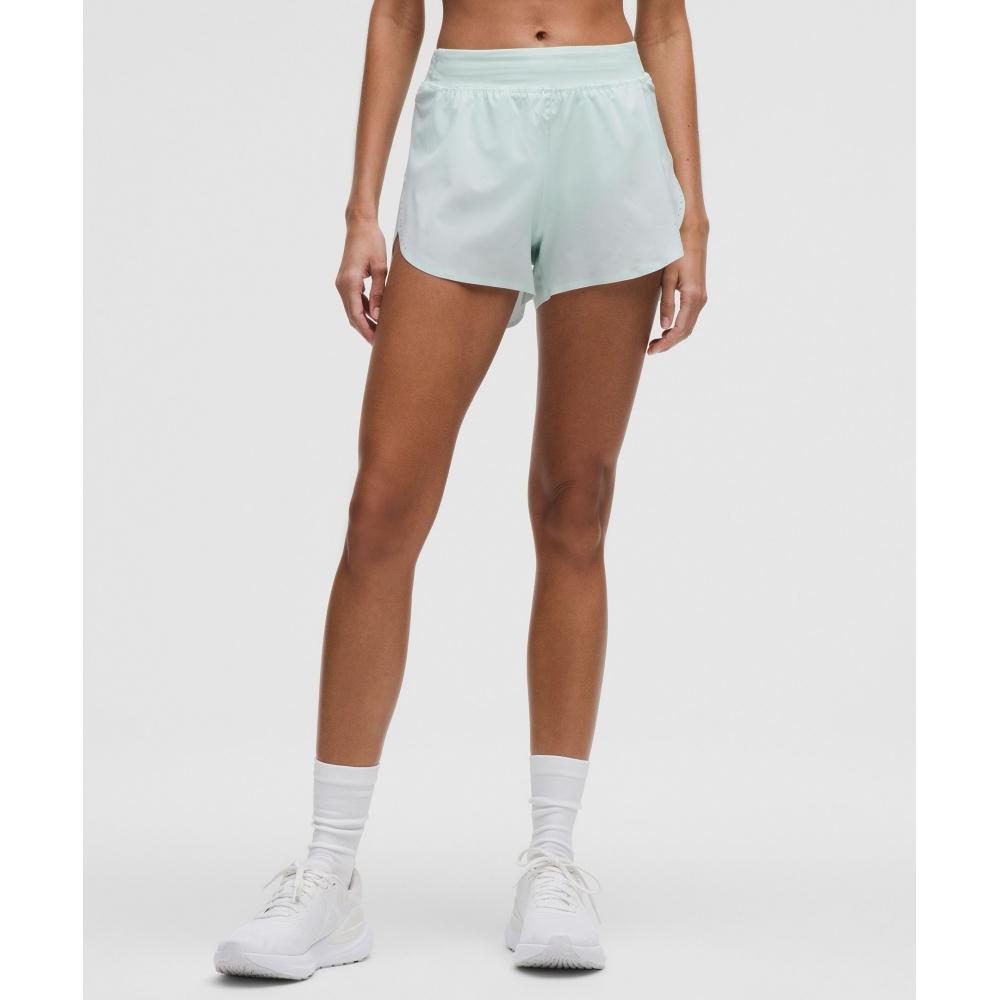 

Lululemon Fast And Free High Rise Classic Fit Split Short 3 Mint Breeze XXXS