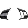Carbon Fiber Style Interior Steering Wheel Trims Cover Accessoriess for 2006-2013 Chevy Corvette C6 (Both Sides Trim(for 06-11))
