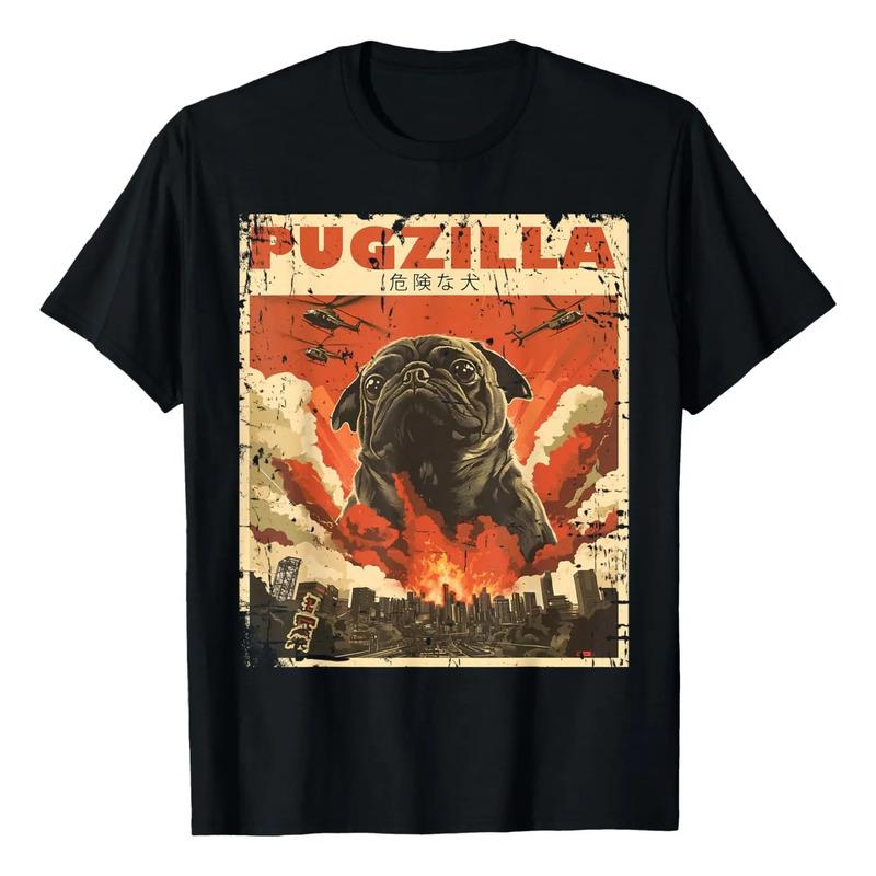 Dise?o De Camiseta Pugzilla Para Propietario De Pugs, Ropa R S