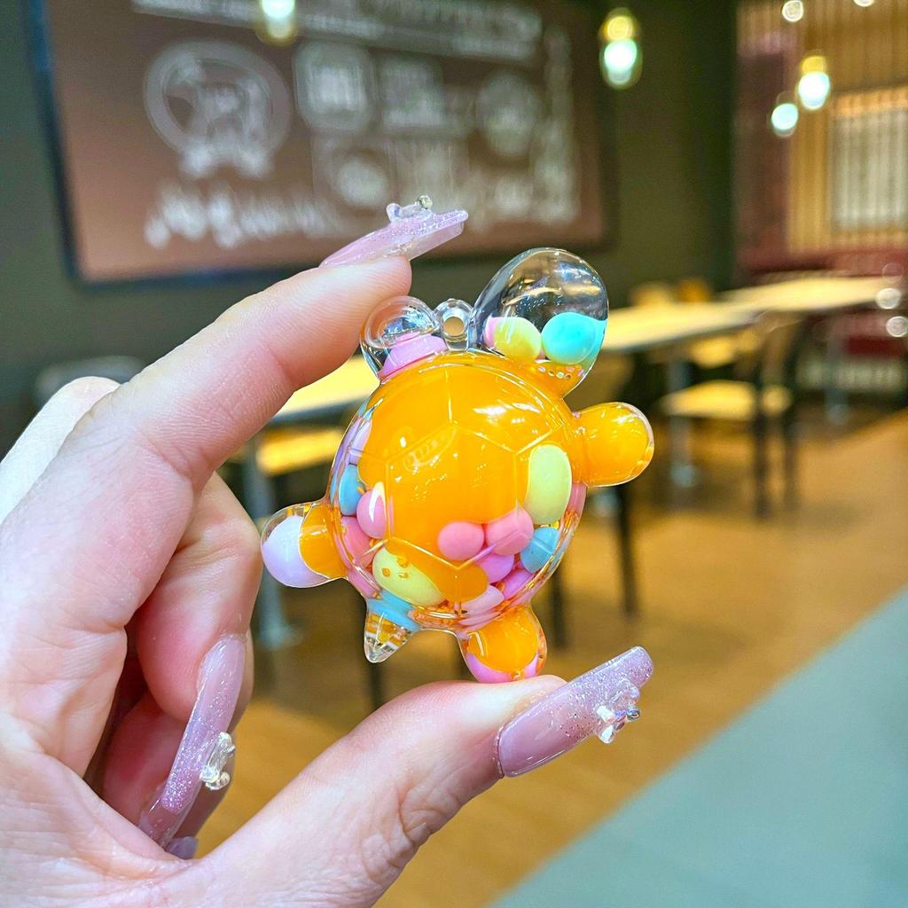 Svietiaca pohyblivá piesková blikajúca korytnačka ozdoba slepá škatuľa stojan na vystavenie šperkov